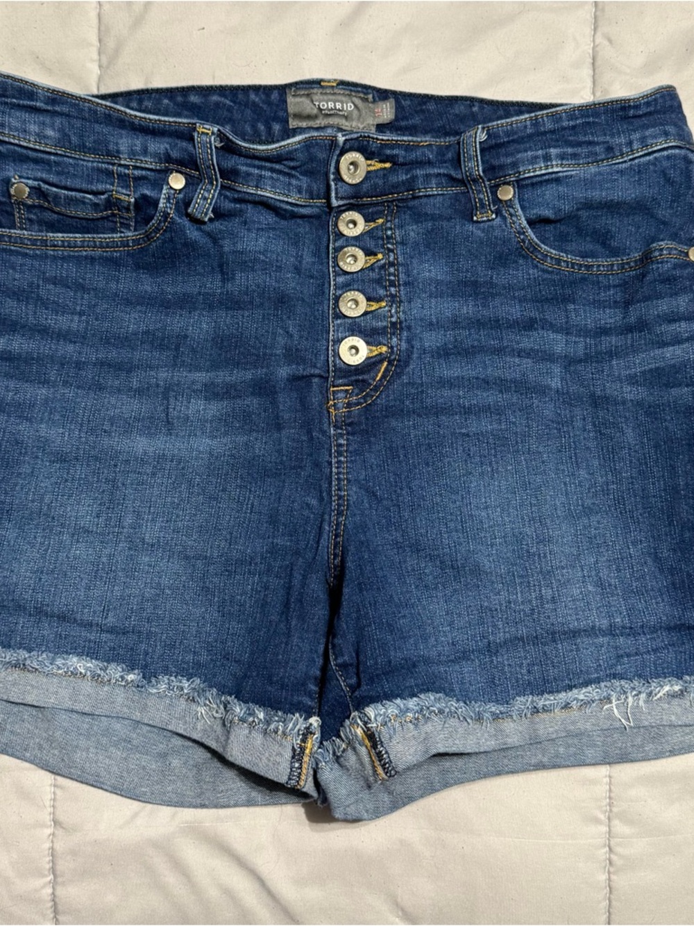 5 inch vintage stretch high-rise short